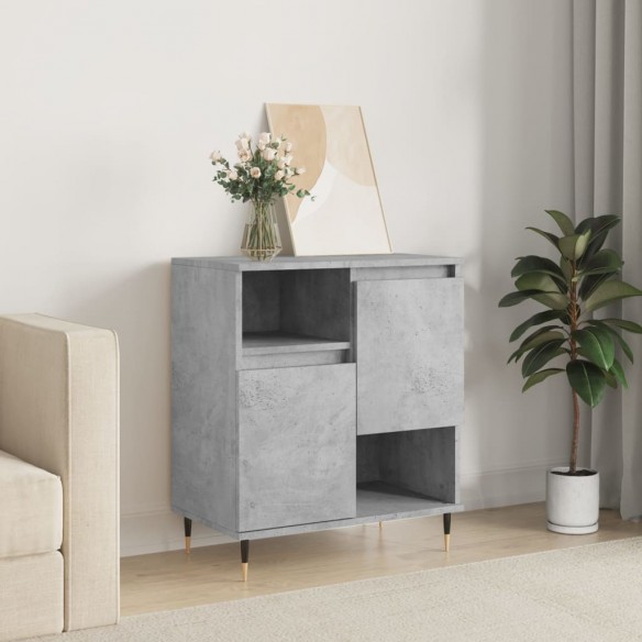 Buffet Gris béton 60x35x70 cm 