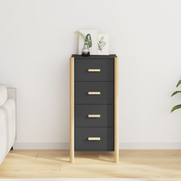 Buffet haut Noir 42x38x90 cm 