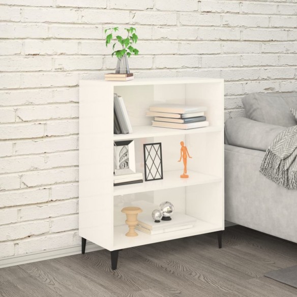 Buffet Blanc brillant 69,5x32,5x90 cm 