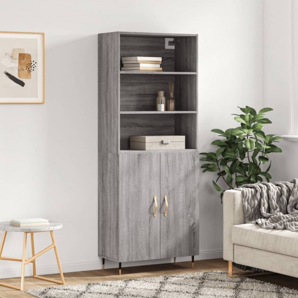 Buffet haut Sonoma gris 69,5x34x180 cm 