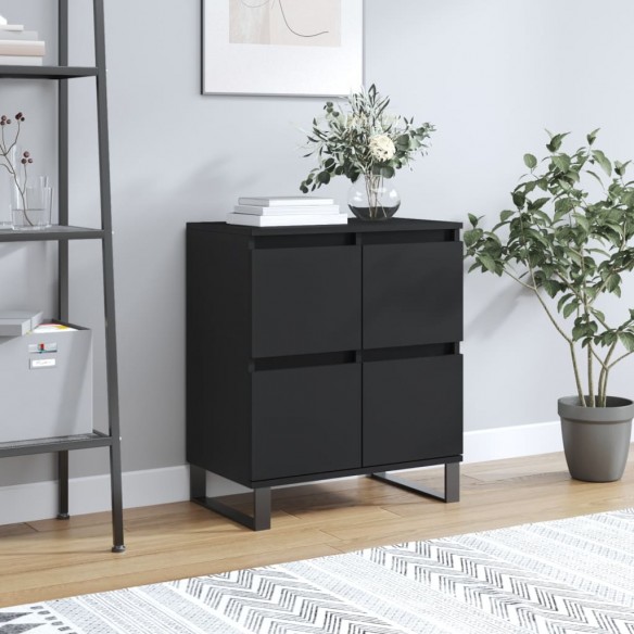 Buffet Noir 60x35x70 cm 