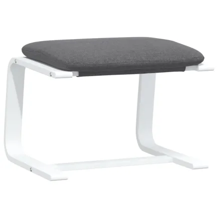 Repose-pied Gris foncé 51x41x40 cm Tissu 2