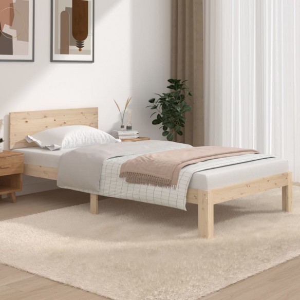Lit Bois de pin massif 100x200 cm