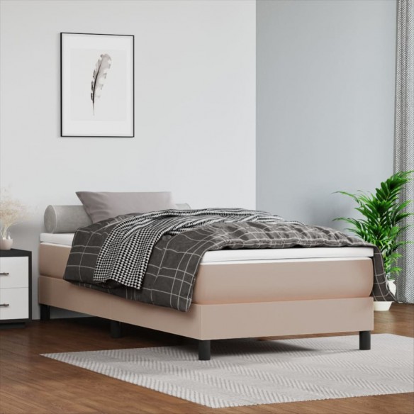 Lit avec matelas Cappuccino 90x200 cm