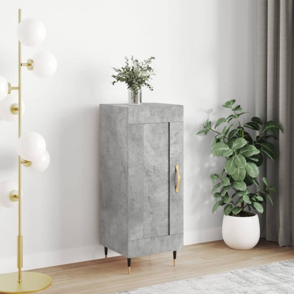 Buffet Gris béton 34,5x34x90 cm 