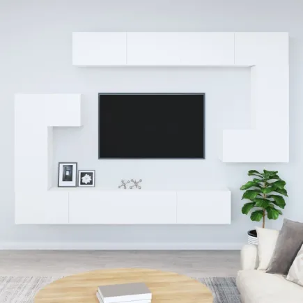 Meuble TV mural Blanc 