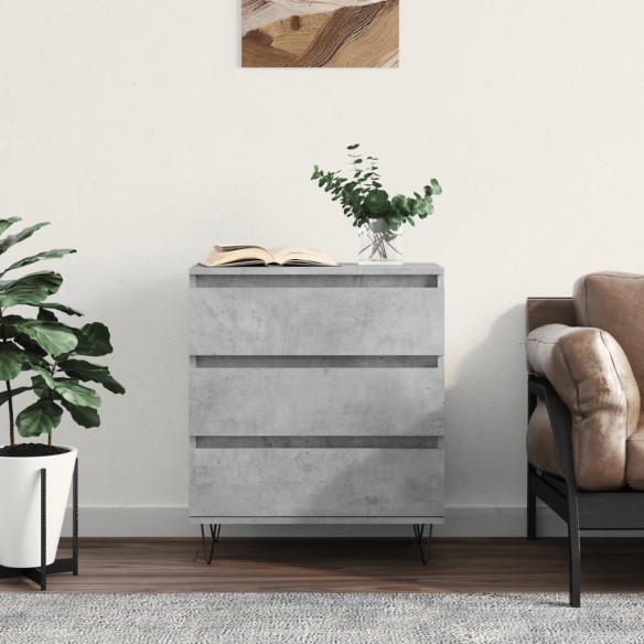 Buffet Gris béton 60x35x70 cm 