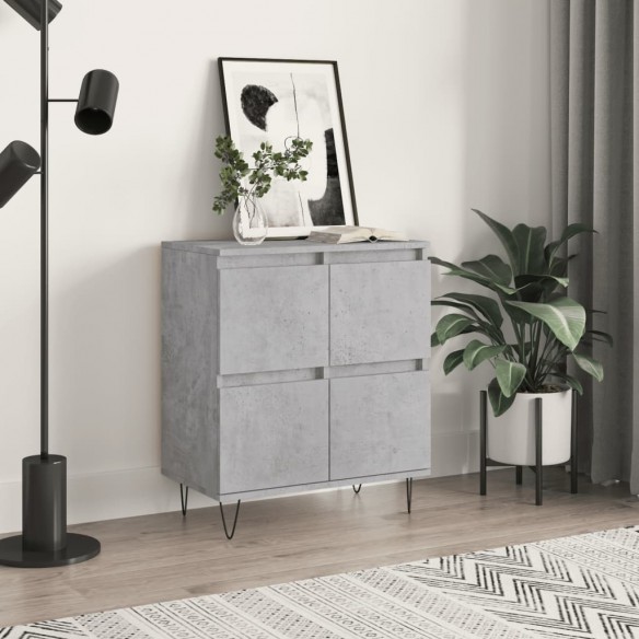 Buffet Gris béton 60x35x70 cm 