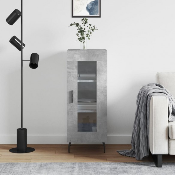 Buffet Gris béton 34,5x34x90 cm 