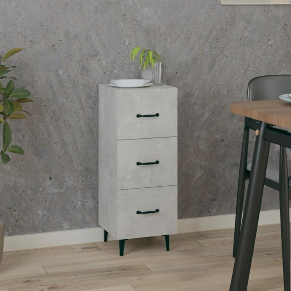 Buffet Gris béton 34,5x34x90 cm 