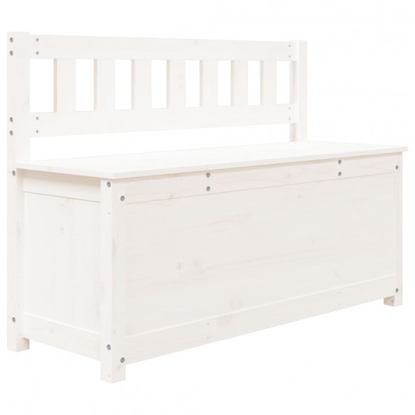 Banc Blanc 110x41x76,5 cm Bois de pin massif Banc Blanc 110x41x76,5 cm Bois de pin massif