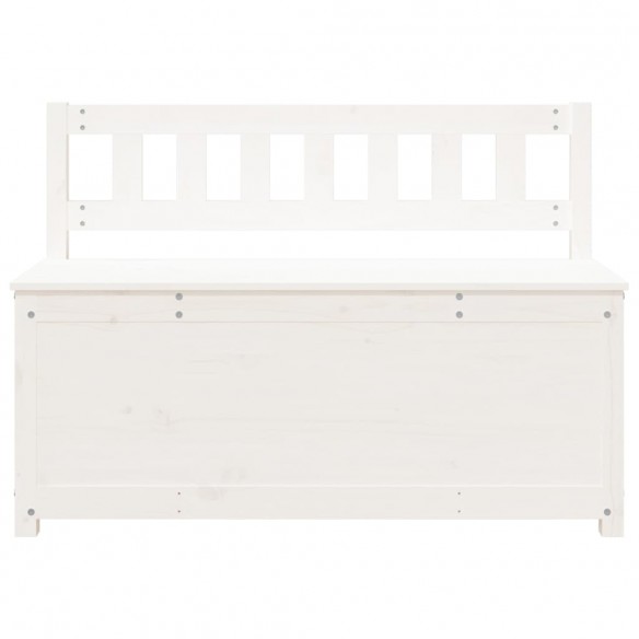 Banc Blanc 110x41x76,5 cm Bois de pin massif Banc Blanc 110x41x76,5 cm Bois de pin massif