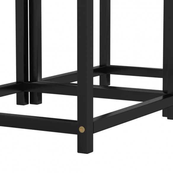 Tables à thé 2 pcs MDF Noir Tables à thé 2 pcs MDF Noir