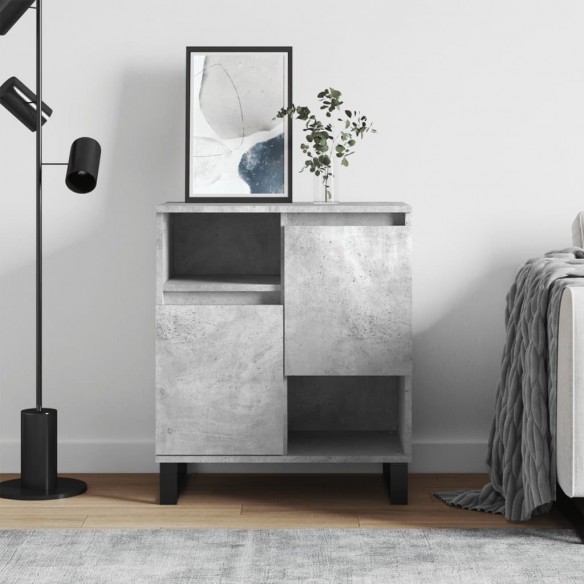 Buffet Gris béton 60x35x70 cm 