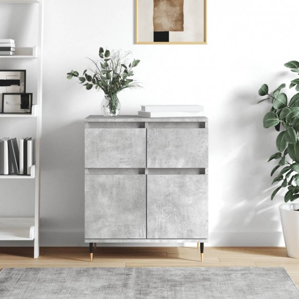 Buffet Gris béton 60x35x70 cm 