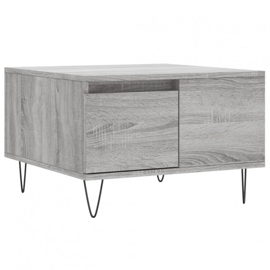 Table basse sonoma gris 55x55x36,5 cm bois d'ingénierie