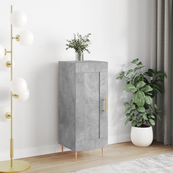 Buffet Gris béton 34,5x34x90 cm 