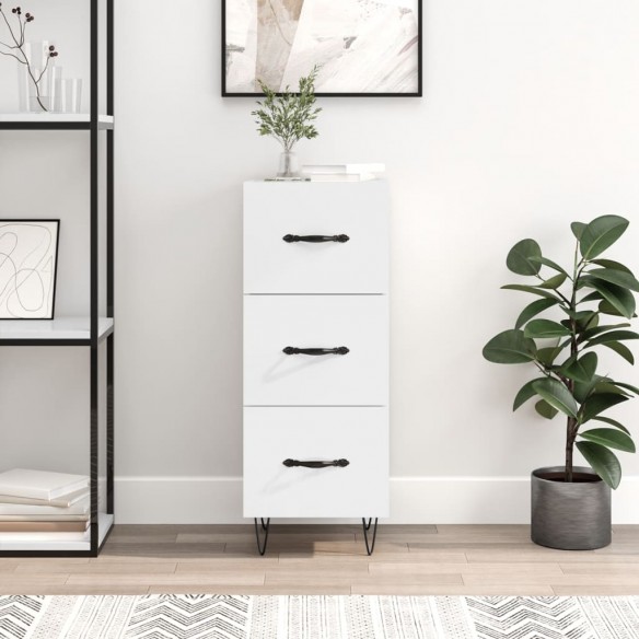 Buffet Blanc brillant 34,5x34x90 cm 