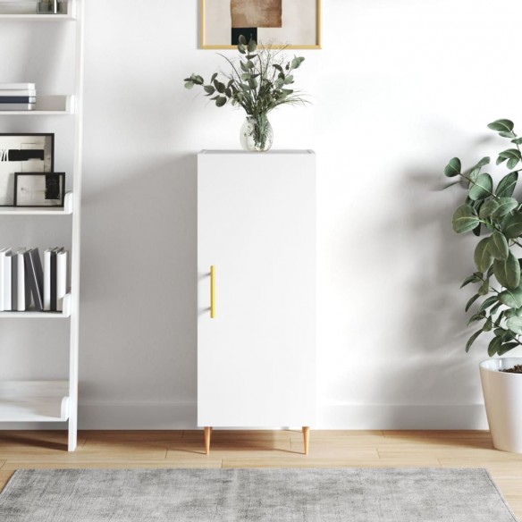 Buffet Blanc brillant 34,5x34x90 cm 
