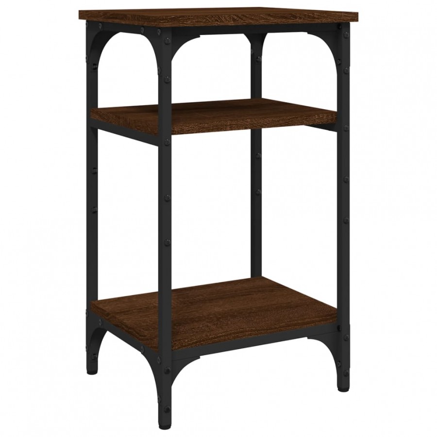 Table d'appoint Chêne marron 35x30x60 cm 