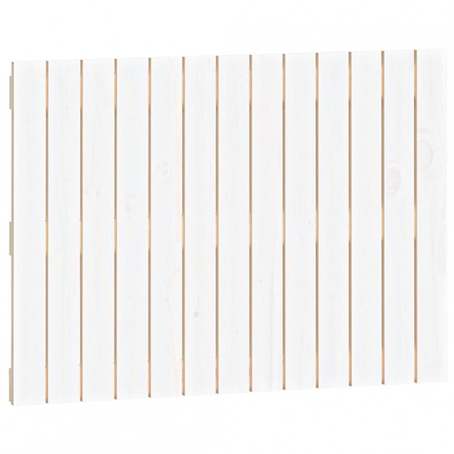 Tête de lit murale Blanc 82,5x3x60 cm Bois massif de pin
