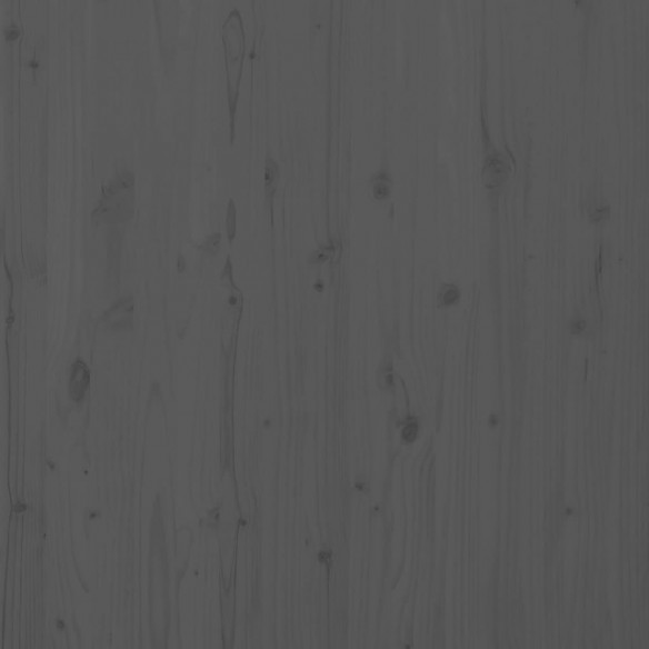 Tête de lit murale Gris 141x3x91,5 cm Bois massif de pin