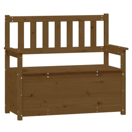 Banc Marron miel 112,5x51,5x96,5 cm Bois de pin massif 2