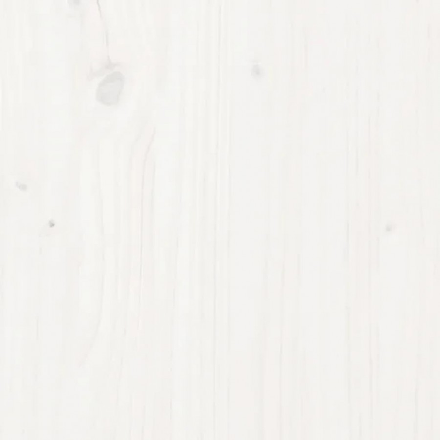 Table de bar Blanc 140x80x110 cm Bois massif de pin