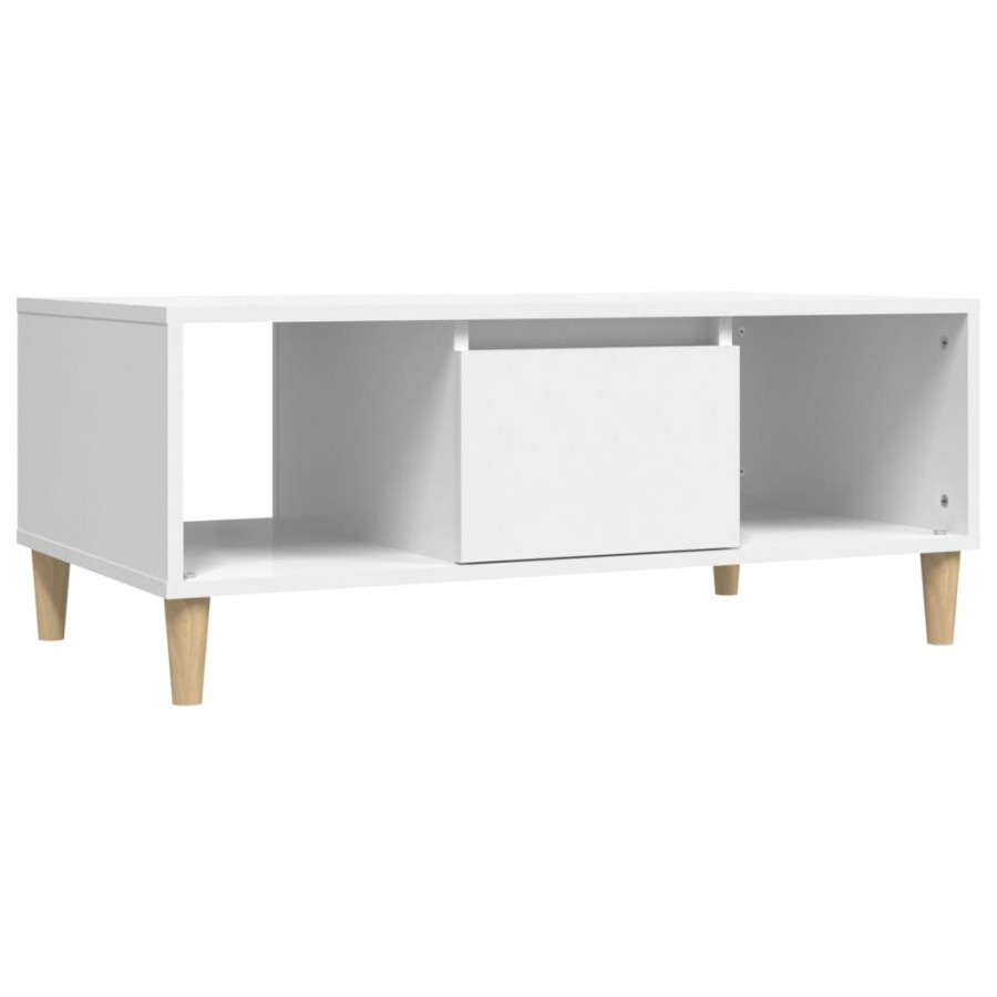 Table basse Blanc 90x50x36,5 cm 