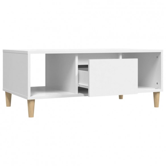 Table basse Blanc 90x50x36,5 cm 