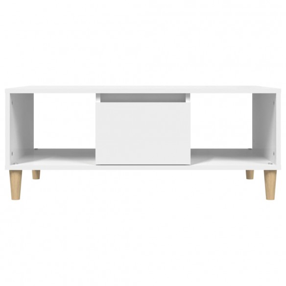 Table basse Blanc 90x50x36,5 cm 