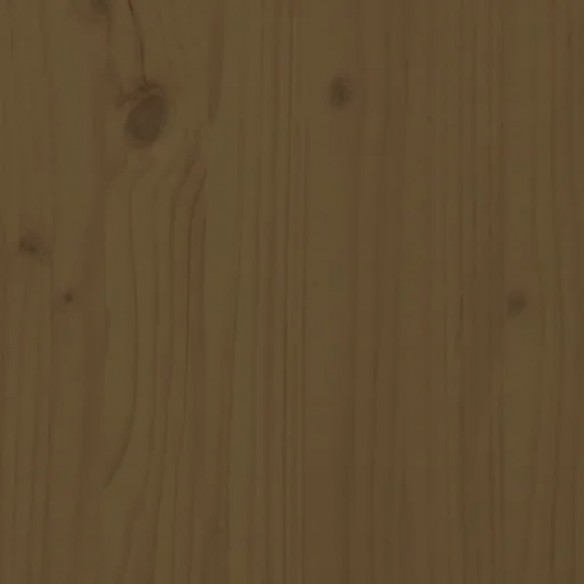 Lit Marron miel 150x200 cm Bois pin massif Très grand