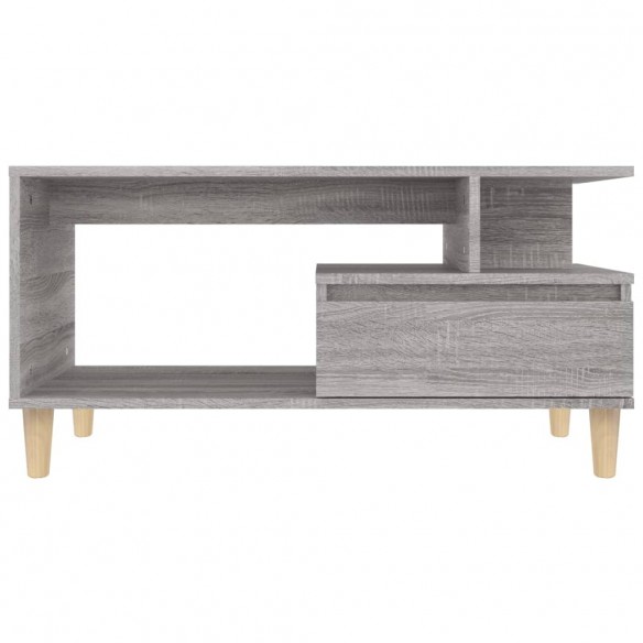 Table basse Sonoma gris 90x49x45 cm 
