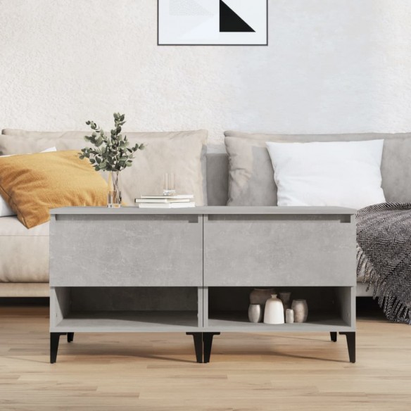 Tables d'appoint 2 pcs Gris béton 50x46x50 cm 