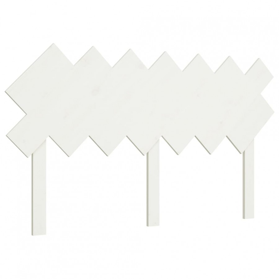 Tête de lit Blanc 151,5x3x81 cm Bois massif de pin