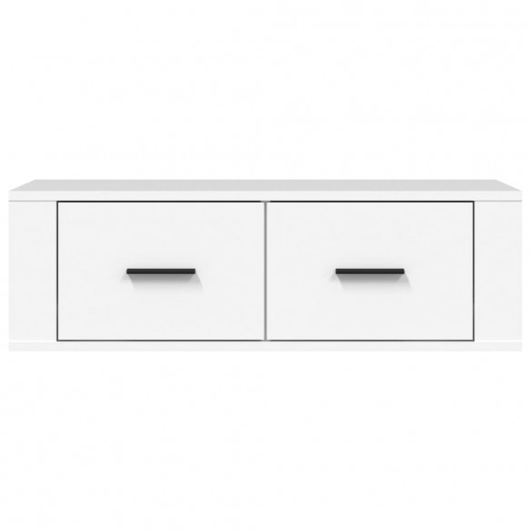 Meuble TV suspendu Blanc 80x36x25 cm 