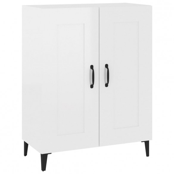 Buffet Blanc brillant 69,5x34x90 cm 