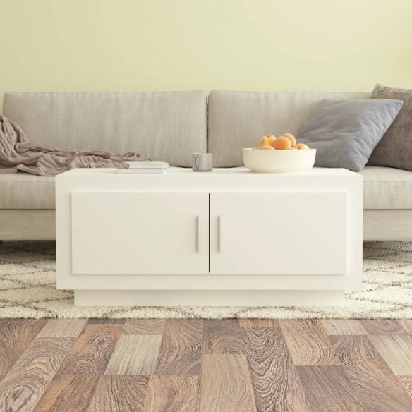 Table basse Blanc 102x50x45 cm 