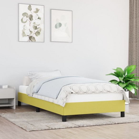 Lit Vert 90x200 cm Tissu