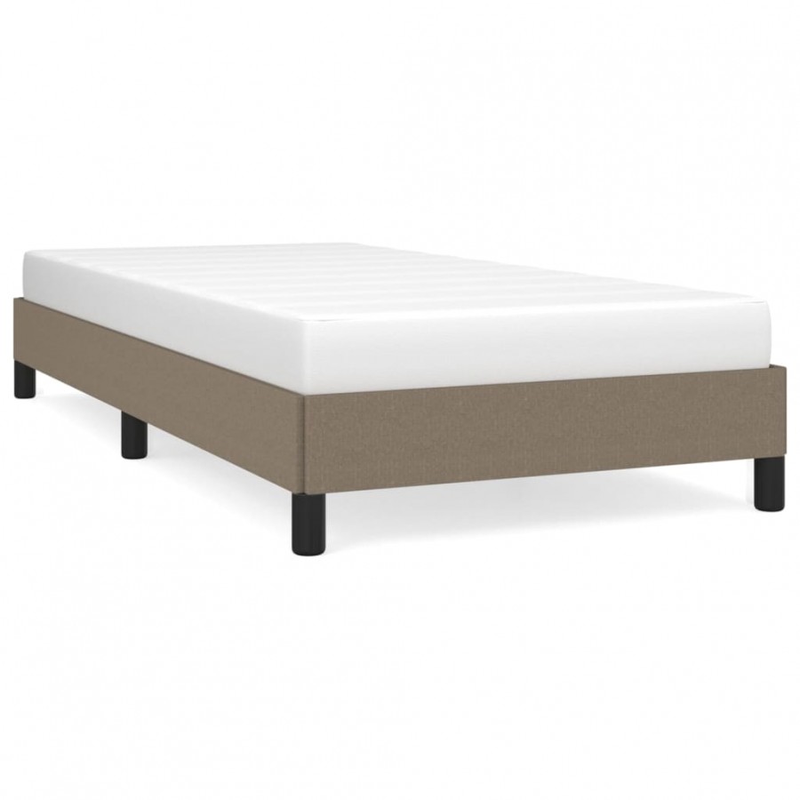 Lit Taupe 80 x 200 cm Tissu