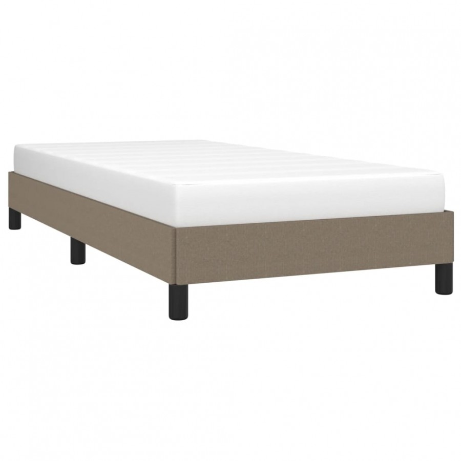 Lit Taupe 80 x 200 cm Tissu