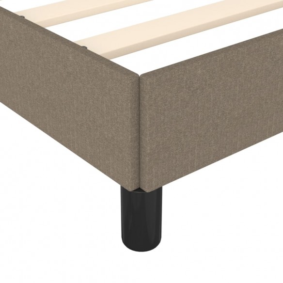 Lit Taupe 80 x 200 cm Tissu Lit Taupe 80 x 200 cm Tissu
