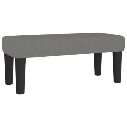 Banc Gris foncé 70x30x30 cm Tissu 2