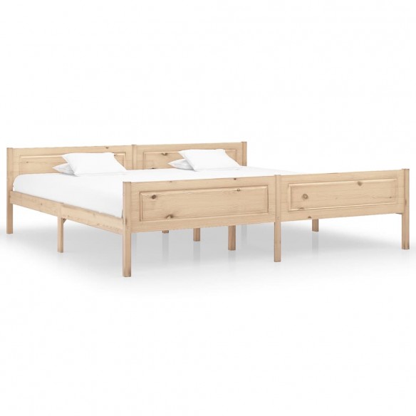Lit Bois de pin massif 200x200 cm