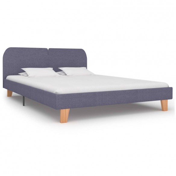 Lit Gris clair Tissu 180 x 200 cm