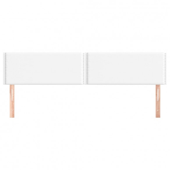 Têtes de lit 2 pcs Blanc 90x5x78/88 cm Similicuir Têtes de lit 2 pcs Blanc 90x5x78/88 cm Similicuir