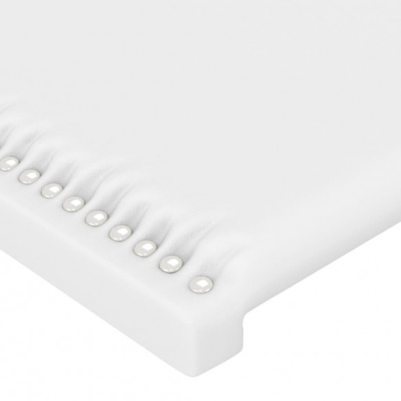 Têtes de lit 2 pcs Blanc 90x5x78/88 cm Similicuir Têtes de lit 2 pcs Blanc 90x5x78/88 cm Similicuir