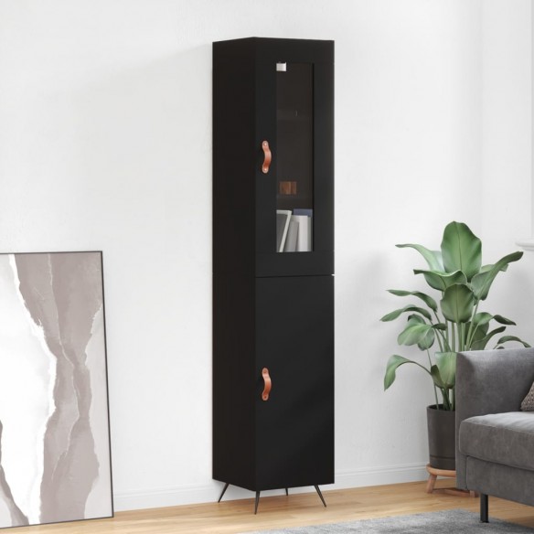 Buffet haut Noir 34,5x34x180 cm 