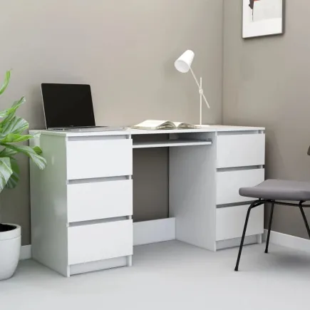 Bureau Blanc 140x50x77 cm 