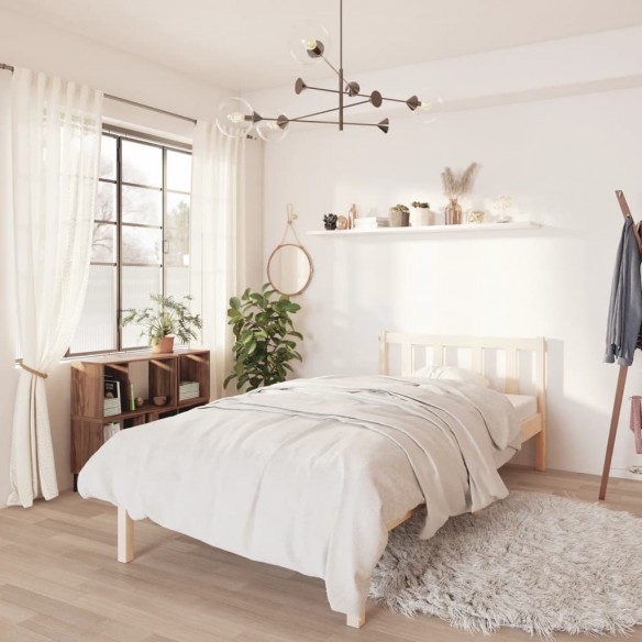 Lit bois de pin massif 90x200 cm